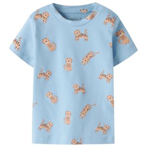 name it Bio Baumwolle Shirt - Tiger Airy Blue
