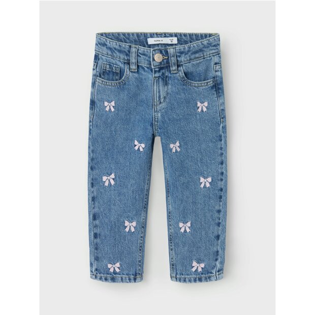 name it Mom Jeans medium blue denim