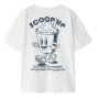 name it Top Kurzarm mit Blumenmuster Bright White