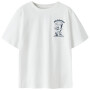 name it Top Kurzarm mit Blumenmuster Bright White