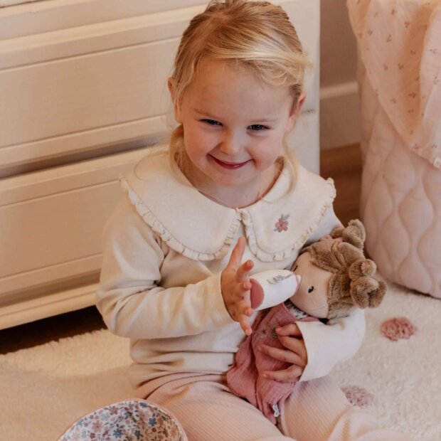 Little Dutch Babypuppe im Körbchen - Rosa