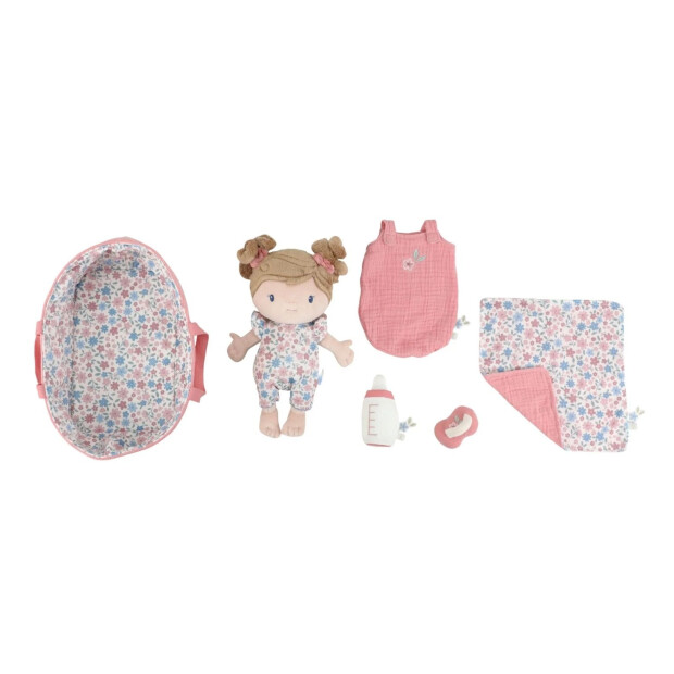 Little Dutch Babypuppe im Körbchen - Rosa