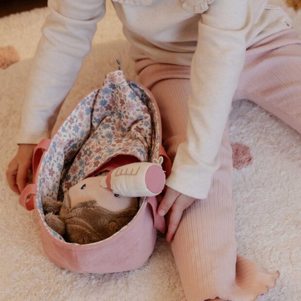 Little Dutch Babypuppe im Körbchen - Rosa
