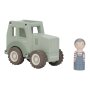 Little Dutch Holz Traktor mit Figur - Grün