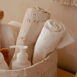 Little Dutch Swaddle 2er Beige 70x70cm - Newborn Naturals...