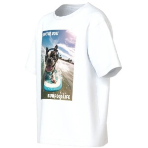 name it T-Shirt - surf dog bright white