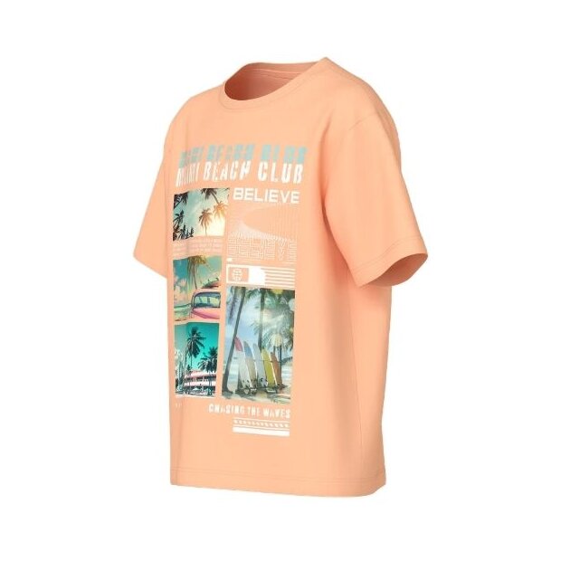 name it T-Shirt - Miami Beach Club - peach fuzz miami