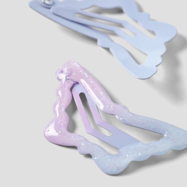 name it 2er Set Haarspangen lavender fog