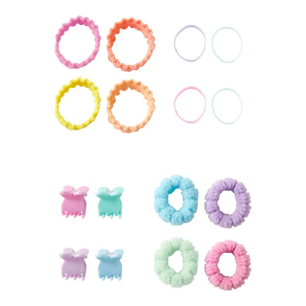 name it Haar Set Herzchen - Cradle Pink