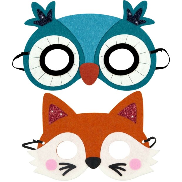 Coppenrath Mein kleines Bastelset: Filz-Masken - Fuchs / Eule