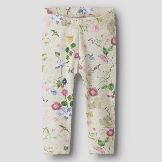 name it Legging Blumen - peyote melange