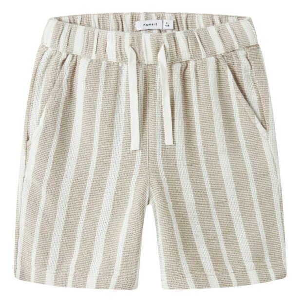 name it Shorts Streifen beige - chateau gray