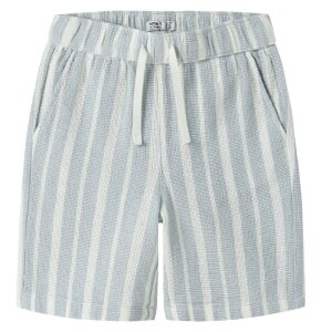 name it Shorts Streifen blau - blue fog