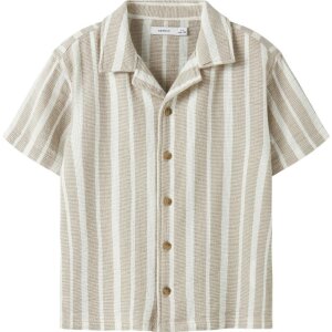 name it Hemd Streifen beige - chateau gray