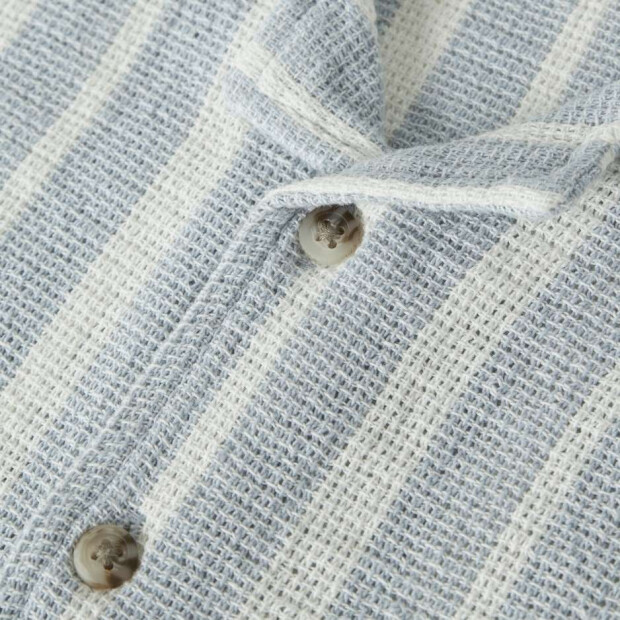 name it Hemd Streifen blau - blue fog