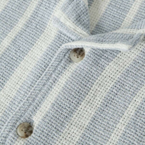 name it Hemd Streifen blau - blue fog