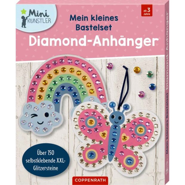 Coppenrath Mein kleines Bastelset: Diamond-Anhänger - Schmetterling / Regenbogen