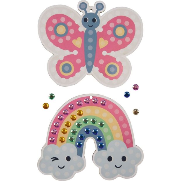 Coppenrath Mein kleines Bastelset: Diamond-Anhänger - Schmetterling / Regenbogen