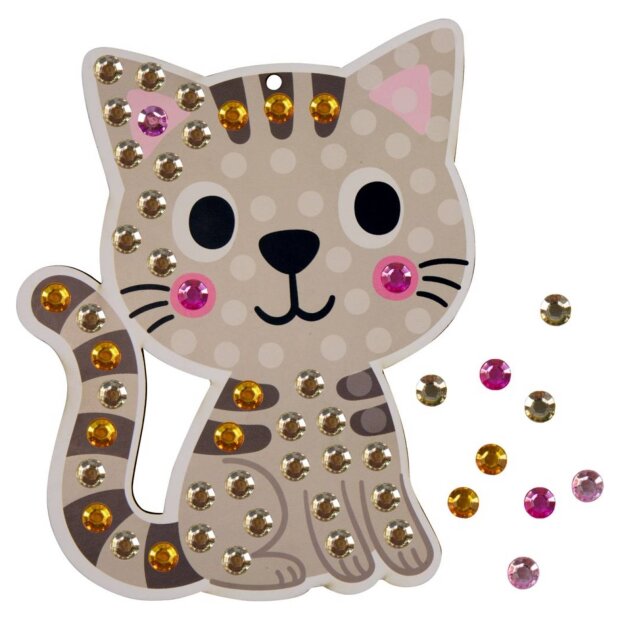 Coppenrath Mein kleines Bastelset: Diamond-Anhänger - Blume / Katze