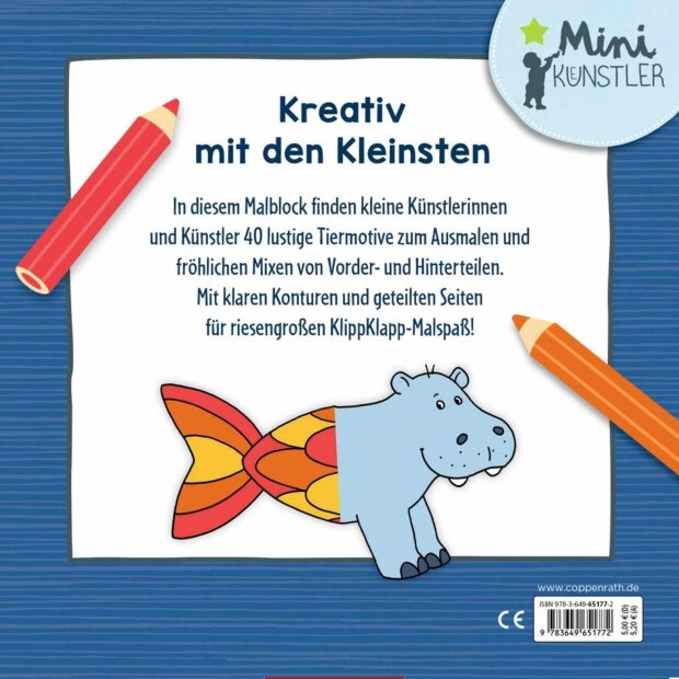 Coppenrath Mein erster Klipp-Klapp-Malspaß: 400 mögliche Lieblingstiere (Mini-Künstler)