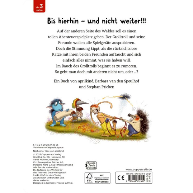 Coppenrath Kinderbuch - Der Grolltroll ... jetzt reichts! (Pappe Bd.6)