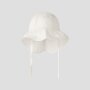 name it Bio Baumwoll Baby Mütze - Ringel Beige Creme