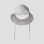 name it Bio Baumwoll Baby Mütze - Ringel Blau Creme