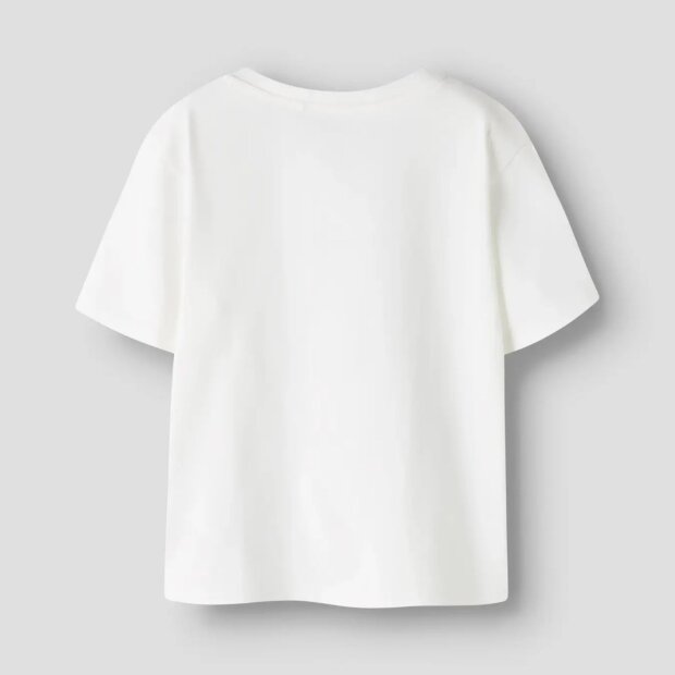 name it Top Kurzarm mit Box-Print Cloud Dancer