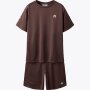 name it 2er Set T-Shirt und Shorts braun