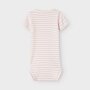 name it gerippter kurzarm Ringel Basic Body - Winsome Orchid