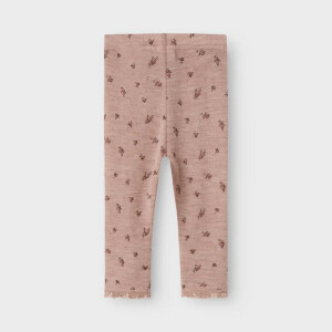 name it Baby Hose Wolle Blumen Altrosa Shadow Gray Small...