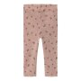 name it Baby Hose Wolle Blumen Altrosa Shadow Gray Small flowers
