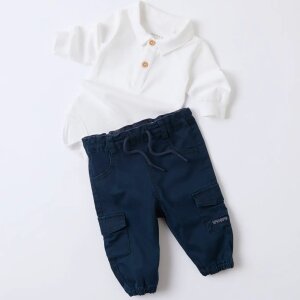 name it Baby Cargo Hose - navy blazer