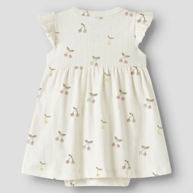name it BodyKleid mit Kirschen cloud dancer