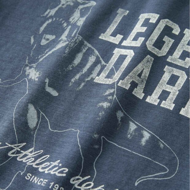 name it Top Kurzarm mit federdesign Vintage Indigo