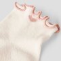 Lil Atelier Baby Söckchen Herzchen mit Rüschchen - Coconut Milk Misty Rose