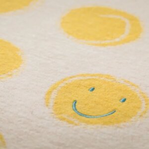 DF Babydecke - Happy Faces gelb 70x90cm