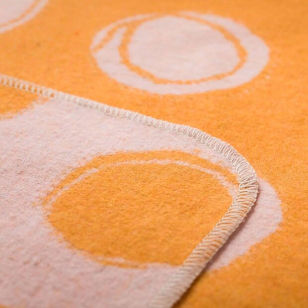 DF Babydecke - Happy Faces hellorange 70x90cm