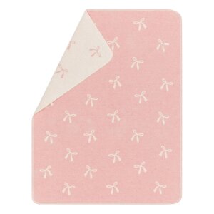 DF Babydecke - Schleifchen altrosa 70x90cm