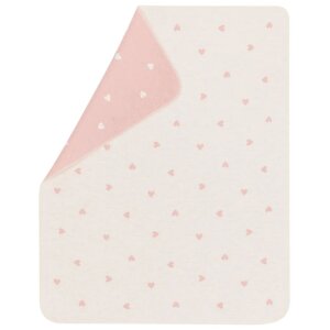 DF Babydecke - Herzen allover altrosa 70x90cm