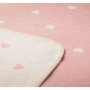 DF Babydecke - Herzen allover altrosa 70x90cm