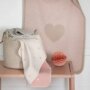 DF Babydecke - Herzen allover altrosa 70x90cm