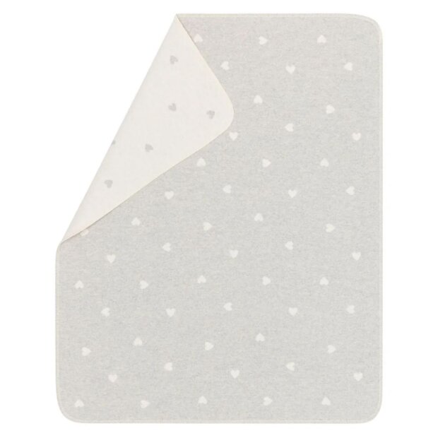 DF Babydecke - Herzen allover filz 70x90cm