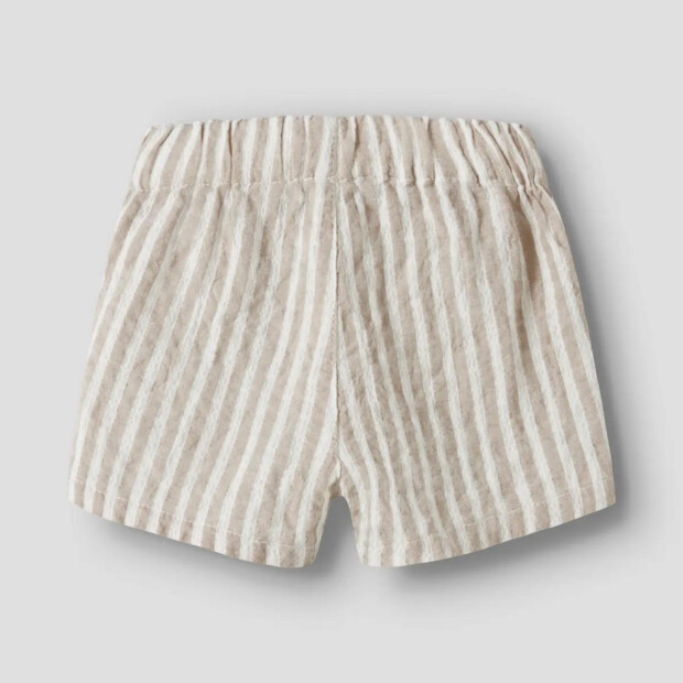 name it Bio Baumwolle Shorts - Chateau Gray Cloud Dancer