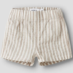 name it Bio Baumwolle Shorts - Chateau Gray Cloud Dancer