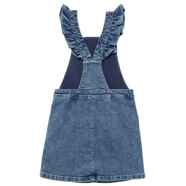 S.Oliver Jeans-Latzrock Blumen - blau