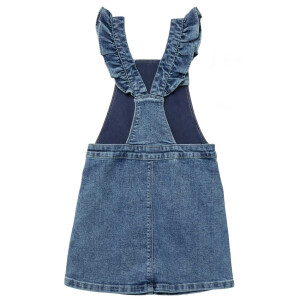 S.Oliver Jeans-Latzrock Blumen - blau