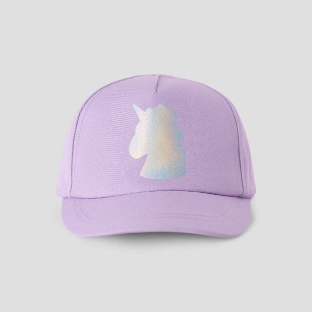 name it Baumwoll Cap - Einhorn Lavender Fog
