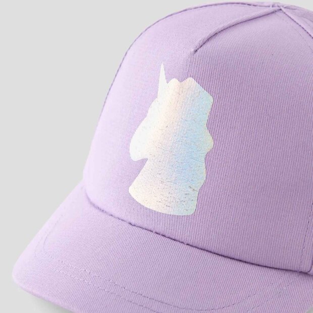 name it Baumwoll Cap - Einhorn Lavender Fog