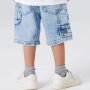 name it lockere Jeans Bermuda light blue denim
